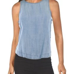 Flash Sale 🤩 Velvet Heart Ollie 👩 Womens Tencel Side Buttons Tank Top ✔️