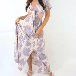 New 🌟 Fore 👩 women Exploring Gardens Floral Cutout Short Sleeve Cocktail Maxi 👗 Dress in Purple Multi ✔️ -Deals ILIA Beauty Store 0e0369baafce43319cbf4c4648c27e05 1080x