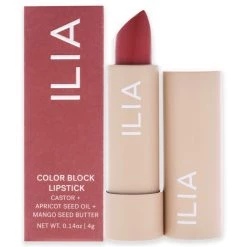 Outlet ✔️ Color Block High Impact 💄 Lipstick - Cinnabar by ILIA Beauty for 👩 Women - 0.14 oz 💄 Lipstick ❤️