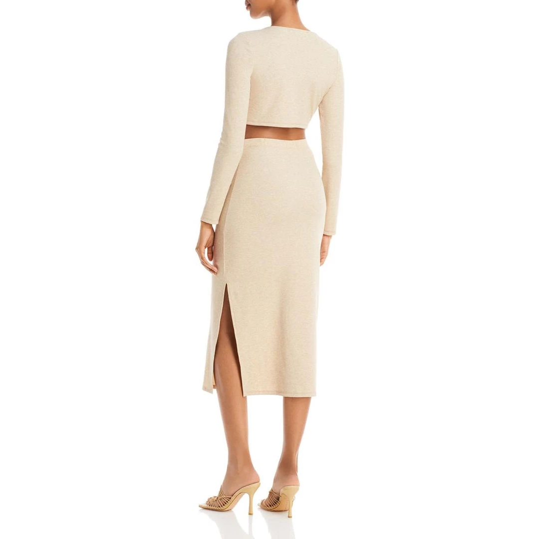 Best Pirce ✨ Fore 👩 Womens Cut Out Mid Calf Cocktail and Party 👗 Dress ❤️ 2 Best Pirce ✨ Fore 👩 Womens Cut Out Mid Calf Cocktail and Party 👗 Dress ❤️ - Image 2