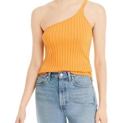 Best deal 🌟 Fore 👩 Womens Ribbed One Shoulder Tank Top ✔️