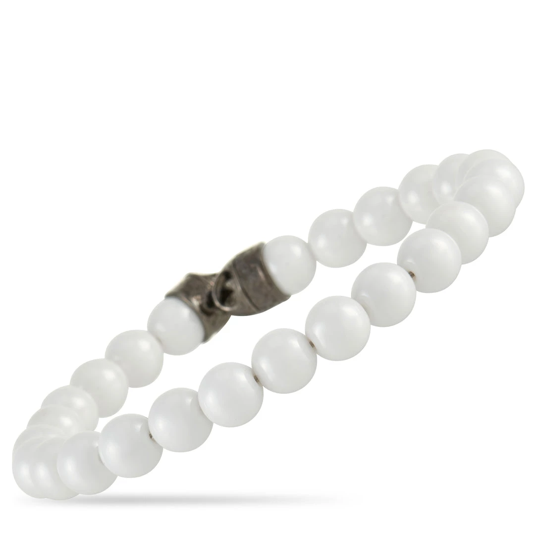 Coupon β women Stephen Webster England Made Me Silver and Black Rhodium White Ceramic Beaded Bracelet (No Clasp) 𧨠1 Coupon β women Stephen Webster England Made Me Silver and Black Rhodium White Ceramic Beaded Bracelet (No Clasp) π§¨