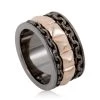 Cheapest 🎁 women Stephen Webster Alchemy in the UK Mens Rose Gold Plated Silver Band Ring 😍