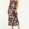Buy ✔️ Velvet Heart 👩 women Dreya Floral Slip Midi 👗 Dress in Black Multi 👍