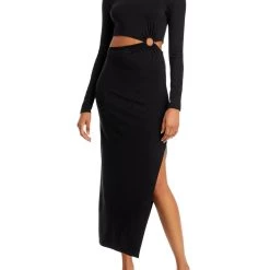 Buy 🧨 Fore 👩 Womens Cut-Out Long Midi 👗 Dress 🎁