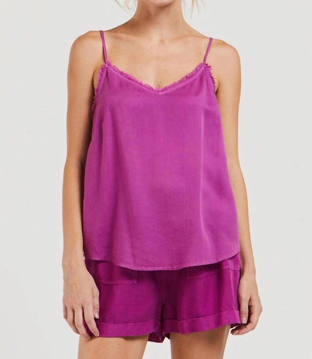 Flash Sale 💯 Velvet Heart 👩 women Victory Frayed Cami in Rose Violet 👏 1 Flash Sale 💯 Velvet Heart 👩 women Victory Frayed Cami in Rose Violet 👏