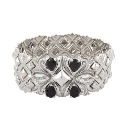 Coupon ๐ Stephen Webster Superstud ๐ฉ Womens Silver Black Spinel and Quartz Bracelet ๐งจ