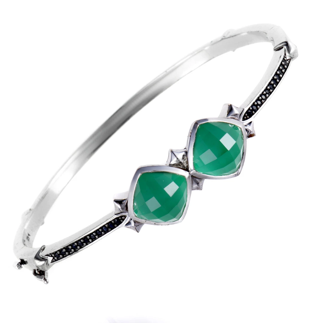 Cheap ๐ women Stephen Webster? Superstud Silver Black Sapphire Quartz and Chrysoprase Bangle ๐ 1 Cheap ๐ women Stephen Webster? Superstud Silver Black Sapphire Quartz and Chrysoprase Bangle ๐