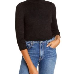 Coupon 👍 Fore 👩 Womens Knit Shimmer Turtleneck Sweater 😍