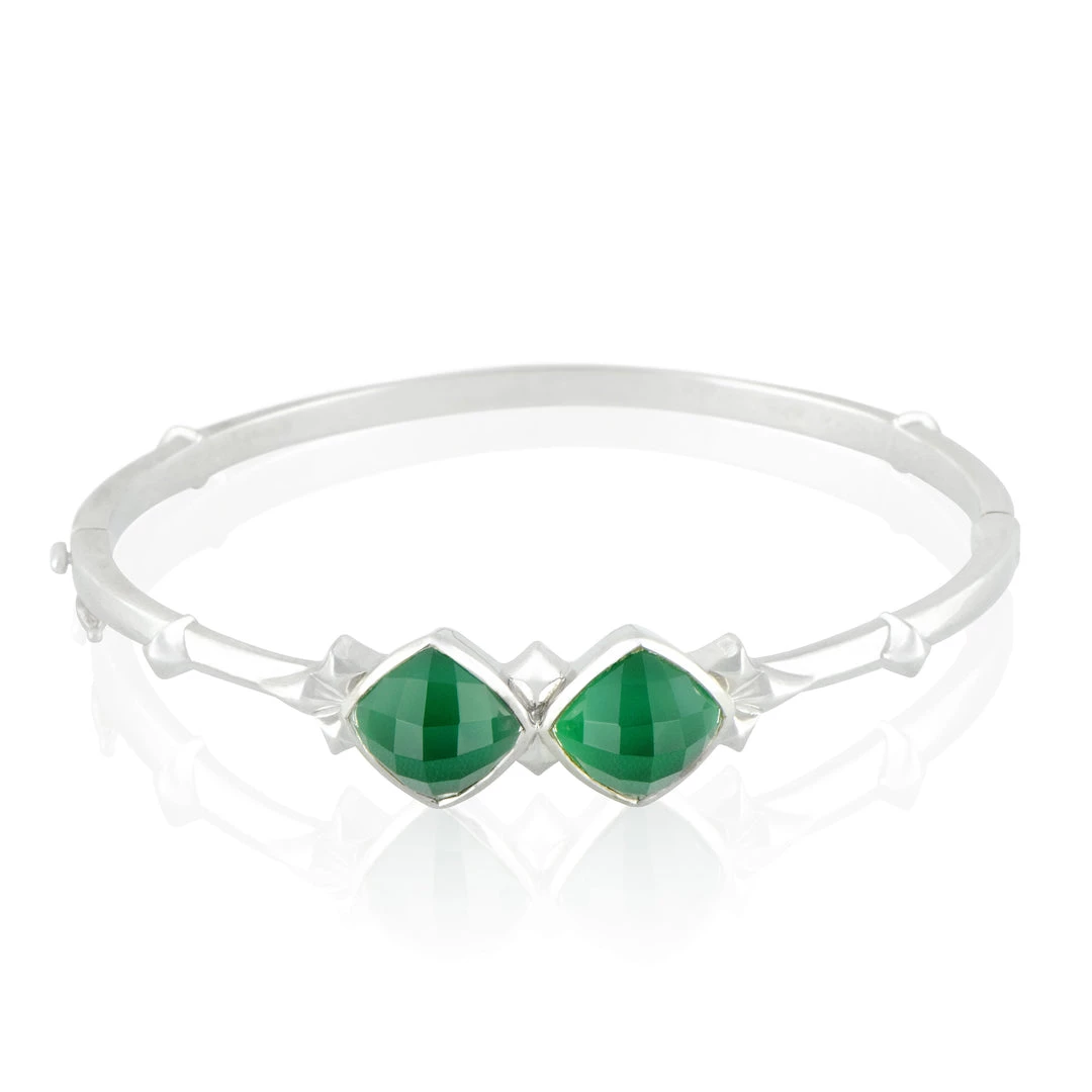 Deals ๐ women Stephen Webster Silver Chrysoprase and Quartz Bangle Bracelet โญ 1 Deals ๐ women Stephen Webster Silver Chrysoprase and Quartz Bangle Bracelet โญ