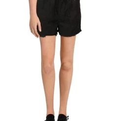 Cheap 🌟 Velvet Heart Simone 👩 Womens Tencel Frayed Hem Casual Shorts 🎉