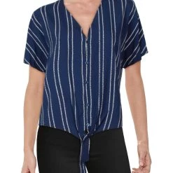 Wholesale 🎁 Velvet Heart Annabelle 👩 Womens Printed Short Sleeve Blouse 🔔