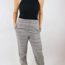 Best reviews of 😍 Fore 👩 women Wear It Well Plaid Pants in Dark Grey ❤️