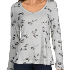 Outlet ✔️ Velvet Heart Suzette 👩 Womens Ribbed V-Neck Top ✨