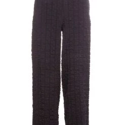 Coupon 🎁 Habitat 👩 Women'S Pucker Weave Flat Front Ankle Pant in Black 😀