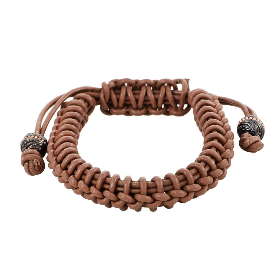 Flash Sale ๐ women Stephen Webster No Regrets Silver Tipped Woven Leather Brown Bracelet โญ 1 Flash Sale ๐ women Stephen Webster No Regrets Silver Tipped Woven Leather Brown Bracelet โญ