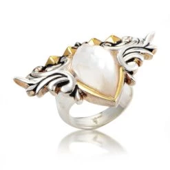 Best Sale ๐งจ women Stephen Webster Superstud Baroque Sterling Silver ๐ฉ Mother of Pearl & Quartz Ring ๐
