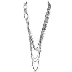 Cheapest 🎁 women Stephen Webster Superstud Sterling Silver Multi-Chain Necklace 3012544001 🥰