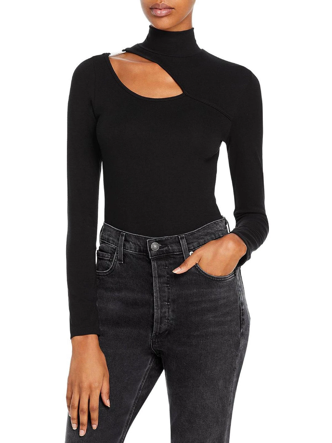 Buy ๐ Fore ๐ฉ Womens Cut Out Embellished Turtleneck Top ๐ฅฐ 4 Buy ๐ Fore ๐ฉ Womens Cut Out Embellished Turtleneck Top ๐ฅฐ - Image 4