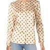 Brand new 😍 Velvet Heart 👩 Womens Satin Polka Dot Blouse 🌟