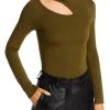 Buy 😀 Fore 👩 Womens Cut Out Embellished Turtleneck Top 🥰