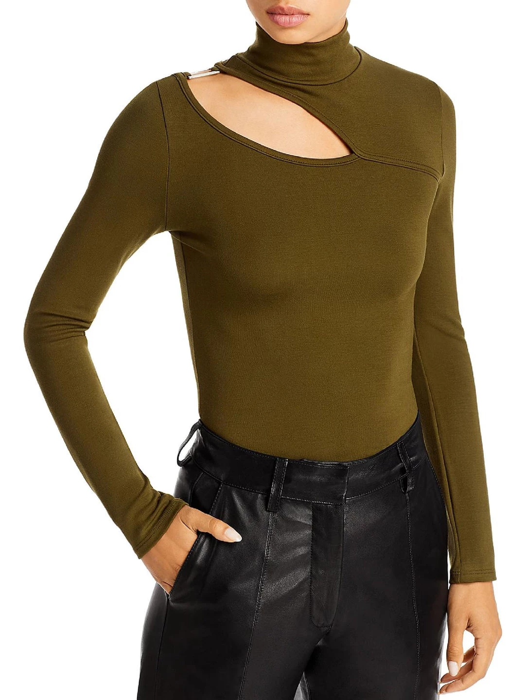 Buy ๐ Fore ๐ฉ Womens Cut Out Embellished Turtleneck Top ๐ฅฐ 1 Buy ๐ Fore ๐ฉ Womens Cut Out Embellished Turtleneck Top ๐ฅฐ
