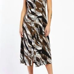 Brand new 👏 Velvet Heart 👩 women Soleta 👗 Dress in Multi Brown/Black 👍