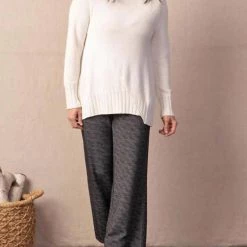 Promo ❤️ Habitat 👩 women Autumn Breeze Turtleneck Top in Winter White 🔥