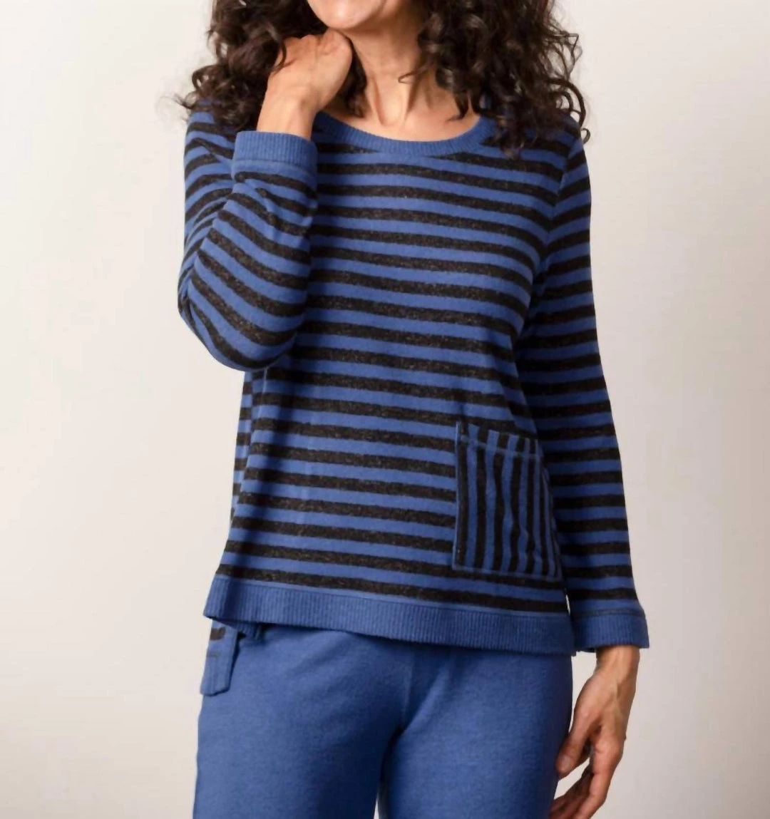 Buy 🔥 Habitat 👩 women Super Soft Fleece Stripe Pullover in Cobalt ⌛ 1 Buy 🔥 Habitat 👩 women Super Soft Fleece Stripe Pullover in Cobalt ⌛