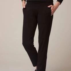 Top 10 😍 Habitat 👩 women Rayon Jersey Straight Pant in Black 🔥
