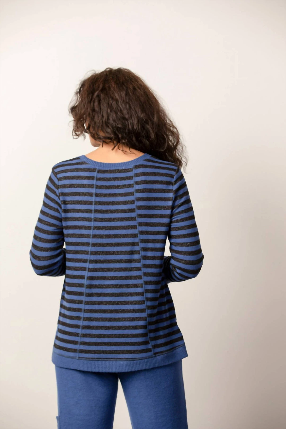 Buy 🔥 Habitat 👩 women Super Soft Fleece Stripe Pullover in Cobalt ⌛ 2 Buy 🔥 Habitat 👩 women Super Soft Fleece Stripe Pullover in Cobalt ⌛ - Image 2