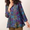 Deals 🔥 Habitat 👩 women Autumn Leaves Tunic - 32541 in Midnight 🎁