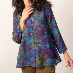 Deals 🔥 Habitat 👩 women Autumn Leaves Tunic - 32541 in Midnight 🎁