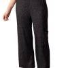Promo 🛒 Habitat 👩 women Super Soft Fleece Cargo Pocket Pant in Black 😉